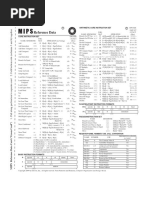 MIPS Green Sheet