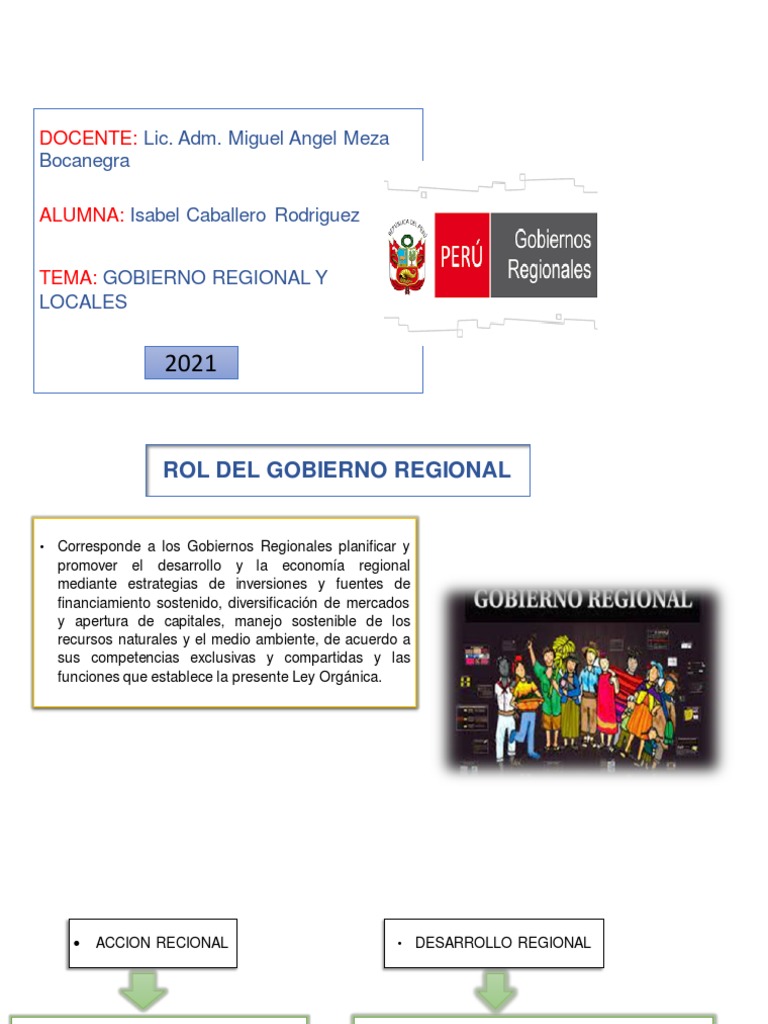 Funciones de Gobiernos Regionales y Locales | PDF | Gobierno local ...