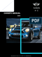Owner'S Manual: Online Edition For Part No. 01 41 2 601 140 - © 08/08 BMW AG