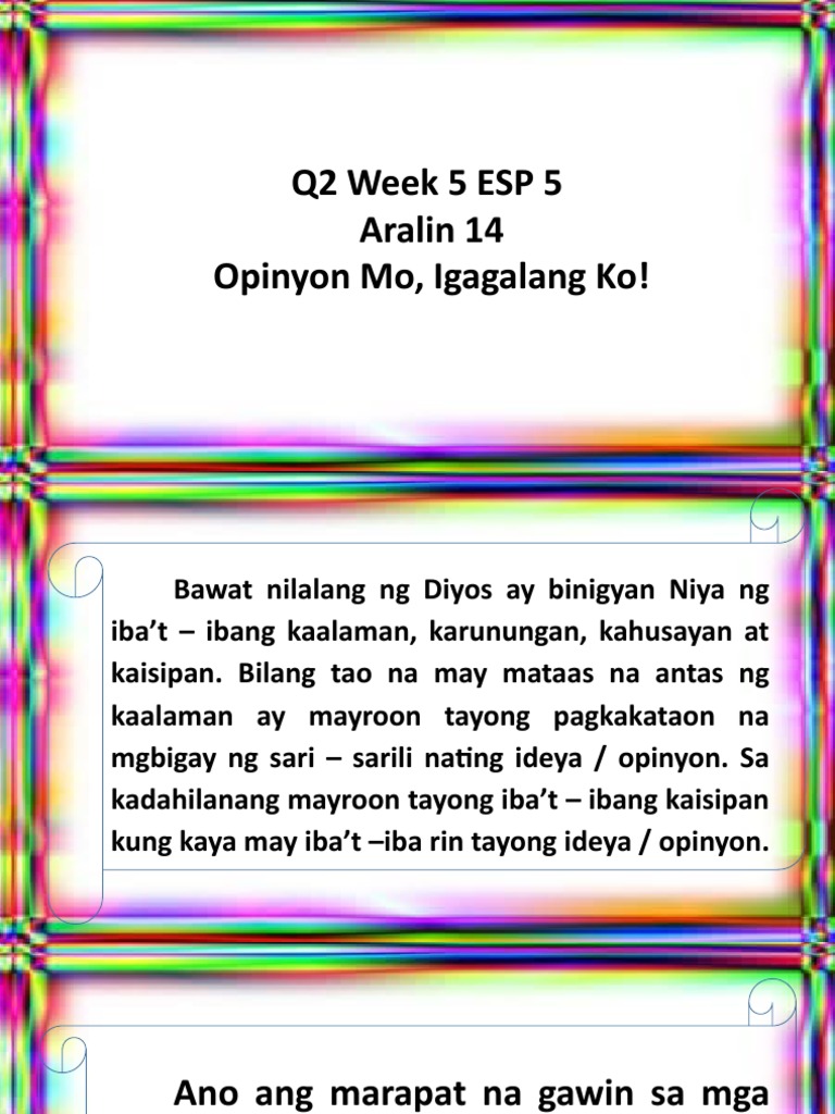 Q2 W 5 Esp 5 Powerpoint | PDF