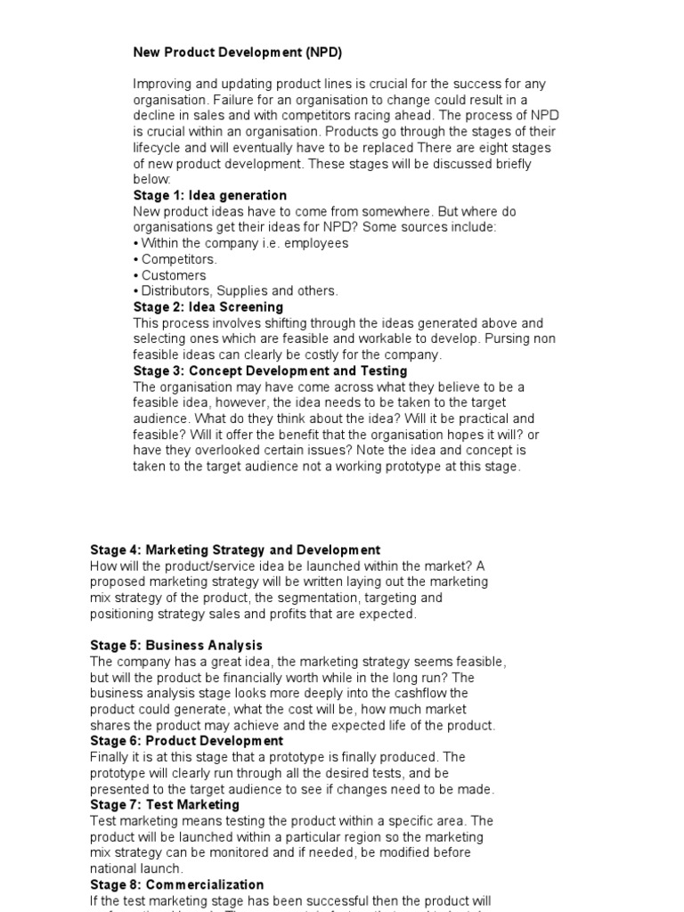 Unit 1 NPD | PDF | Marketing | Sales