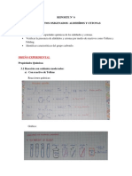 Reporte de Aldehídos y Cetonas