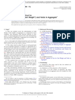 Standard Test Method For Bulk Density ("Unit Weight") and Voids in Aggregate