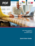 Quick Start Guide Aris Web Publisher S