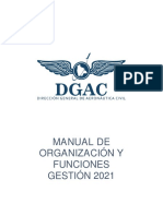 Dgac Man 007r0 Manual de Organizacion y Funciones 2021