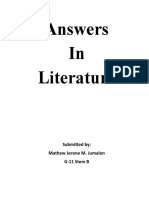 Literature Module 3 Answers