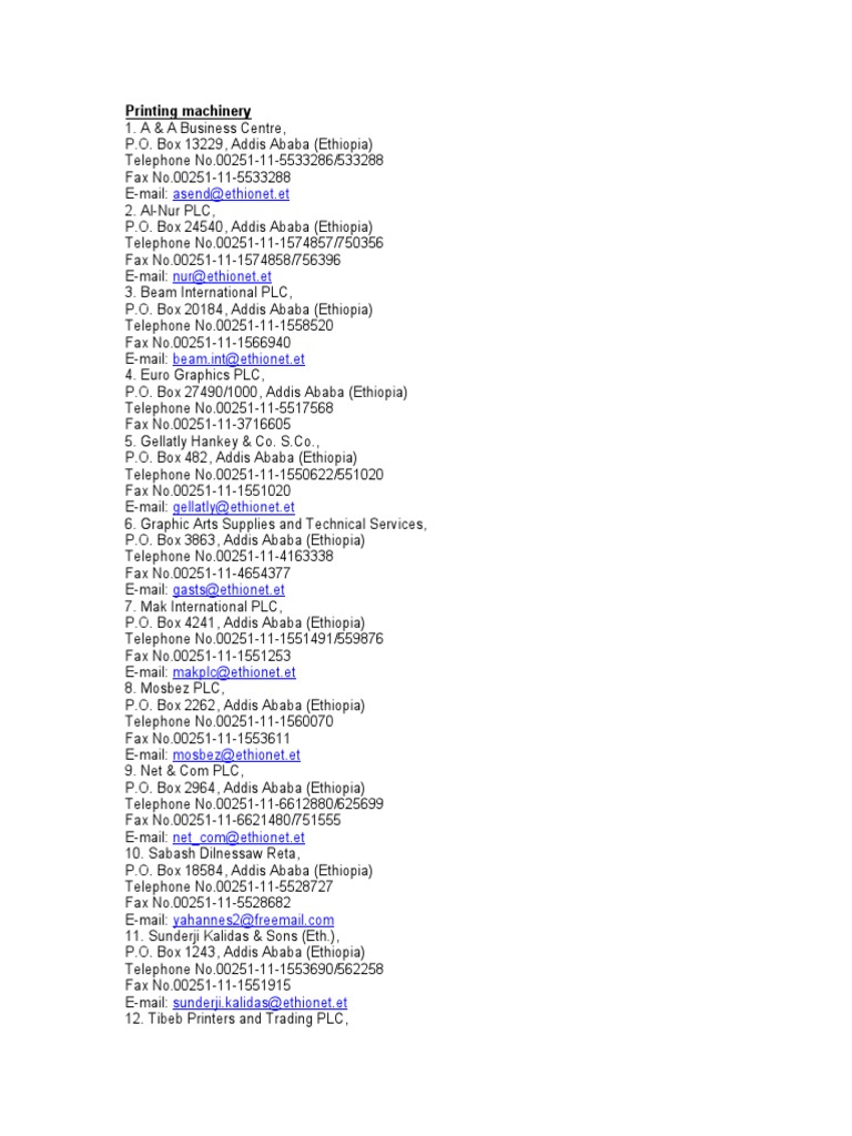 Asend@ethionet - Et: Printing Machinery | PDF