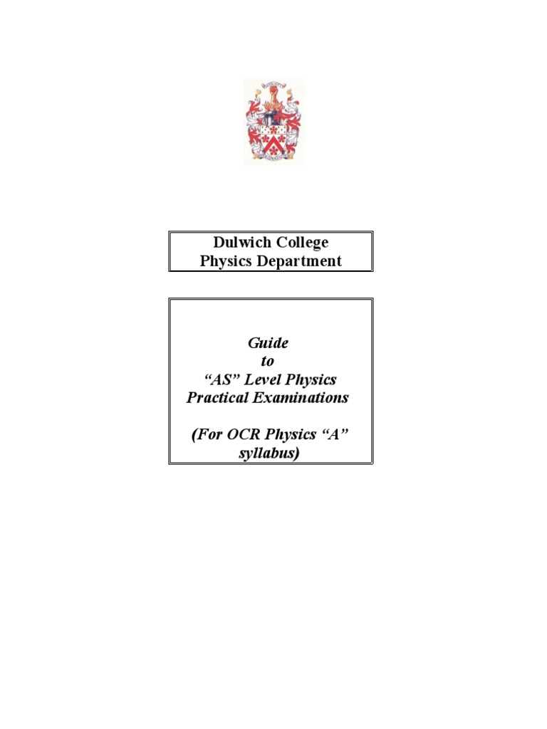 Guide To As Practical | PDF