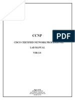 Cisco Certified Network Professional Lab Manual VER 2.0: Page 1 of 315