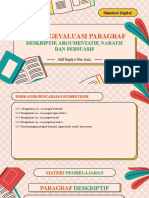 Mengevaluasi Paragraf Deskriptif, Argumentatif, Naratif, Dan Persuasif