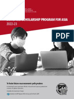 Japan-Imf Scholarship Program For Asia: To Foster Future Macroeconomic Policymakers