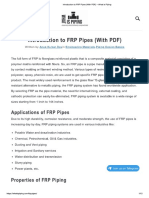 Introduction To FRP Pipes (With PDF) - What Is Piping