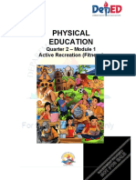 Physical Education: Quarter 2 - Module 1 Active Recreation (Fitness)