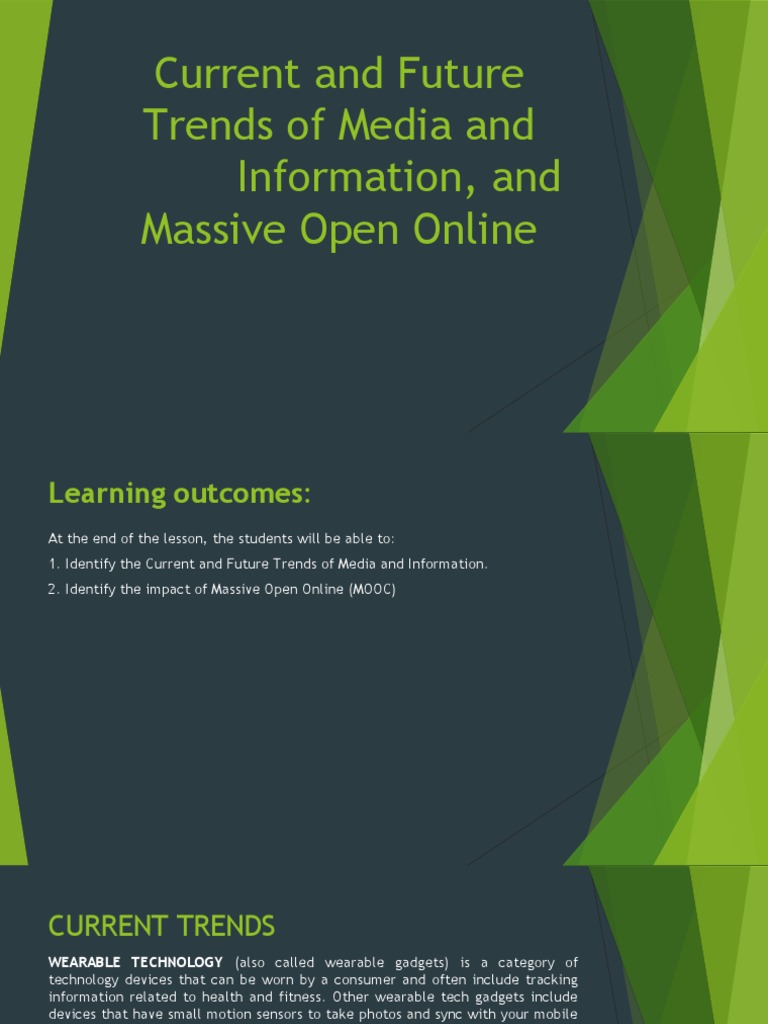 Future Trends in Media and MOOCs | PDF | Wearable Technology | Smartphone