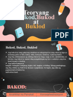 Bakod, Bukod, Buklod