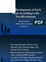 IS505 Lecture 2 The Development of Early Islam According To The Neo Revisionists 600 750