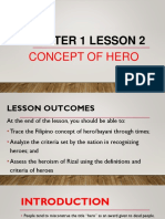 Chapter 1 Lesson 2: Concept of Hero