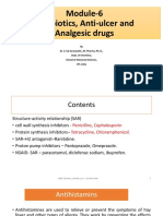 Module-6 Antibiotics, Anti-Ulcer and Analgesic Drugs