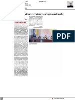 Conservazione e restauro, scuola nazionale - Il Corriere Adriatico del 10 dicembre 2021
