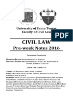 Preweek UST Civil Law 2016