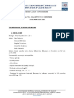 Tematica Si Bibliografie Medicina Dentara 2021