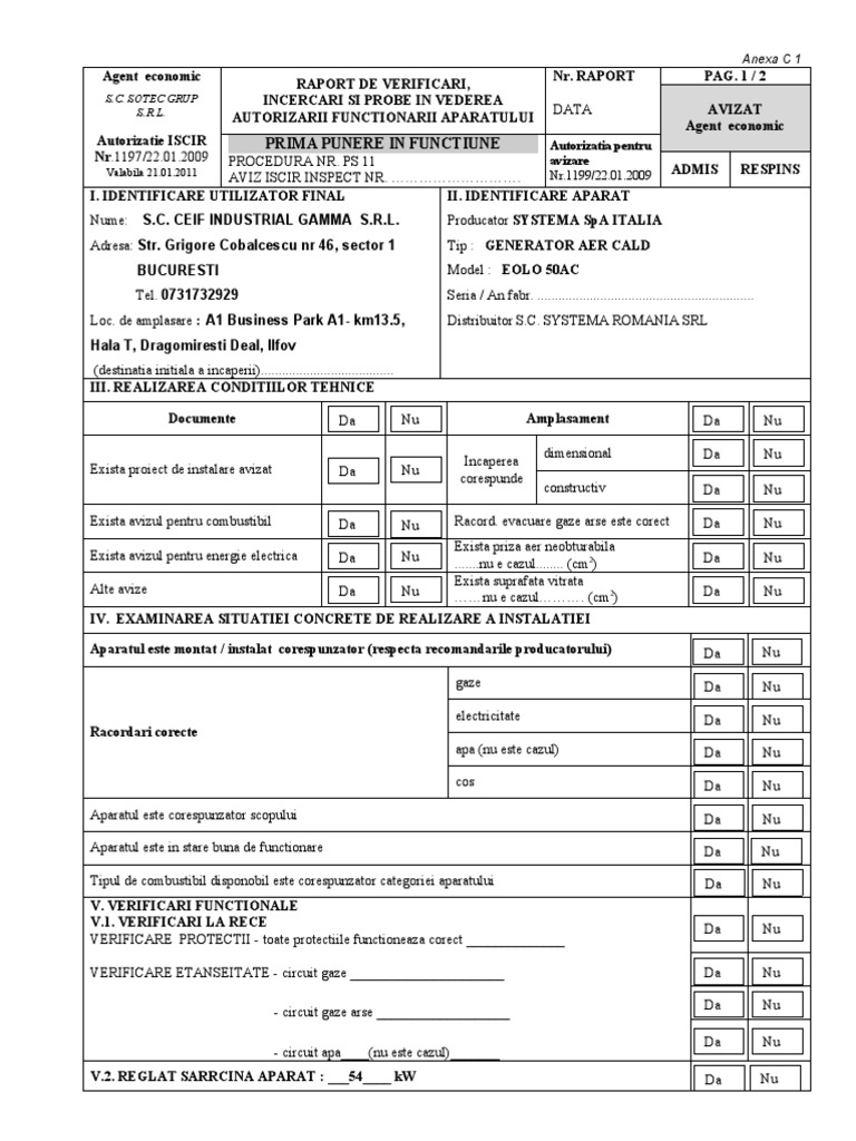 Formular - C 1 | PDF