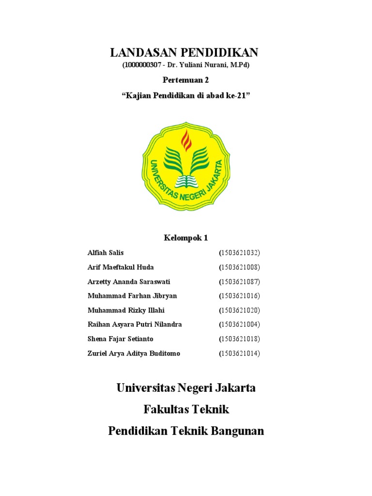 Landasan Pendidikan Kelompok 1 | PDF | Karier & Perkembangan