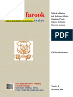 Political Affiliation and Religious Affinity: Mappilas of North Malabar During The Mysorean Invasion