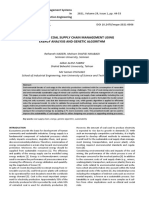 Sustainable Coal Supply Chain Management Using Exergy Analysis and Genetic Algorithm