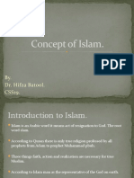 Concept of Islam.: By. Dr. Hifza Batool. CSS19