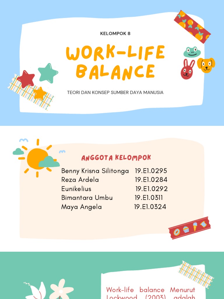 Teori dan Indikator Work-Life Balance | PDF