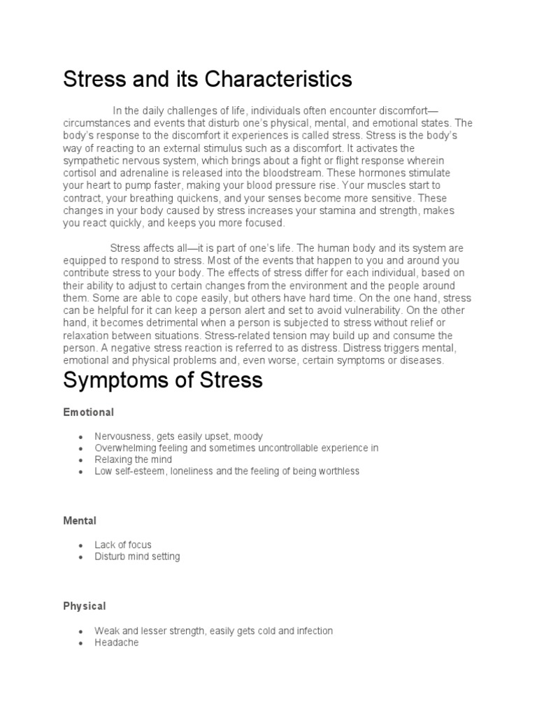 Understanding Stress and Coping Strategies | PDF | Stress (Biology ...