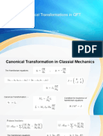 Canonical Transformations in QFT