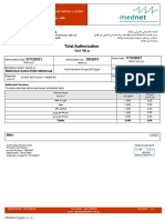 Total Authorization : Out-Patient Services Authorization Letter