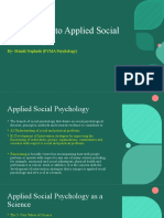 Applied Social Psychology-Manali