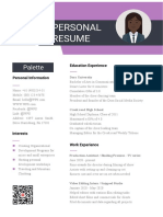 Purple Resume