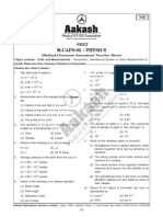 M-CAPS-02: Physics: (Medical-Classroom Assessment Practice Sheet)