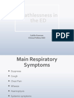 Breathlessness in The ED: Caitlin Everson Clinical Fellow AED