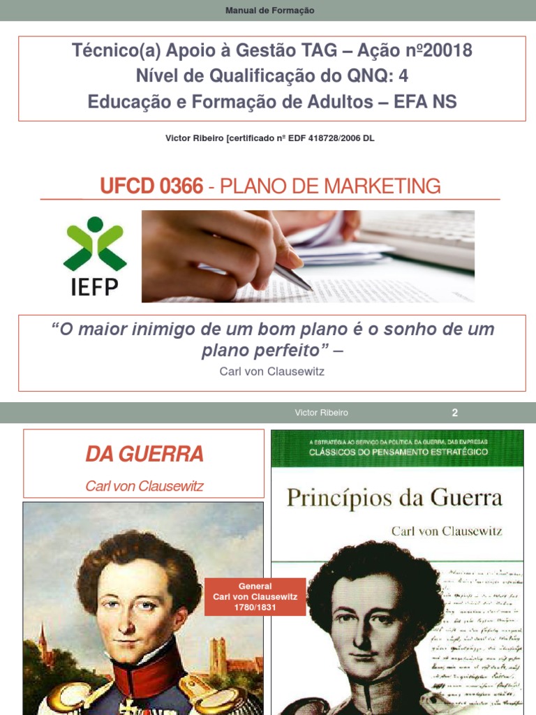 1 - Manual UFCD 0366 - Plano de Marketing | PDF | Análise SWOT | Marketing