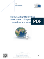 The Human Right To Drinking Water: Impact of Large-Scale Agriculture and Industry