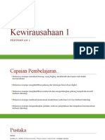 Kewirausahaan 1 - Pertemuan1