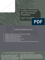 Landasan Sosiologis Dan Antropologis Pendidikan