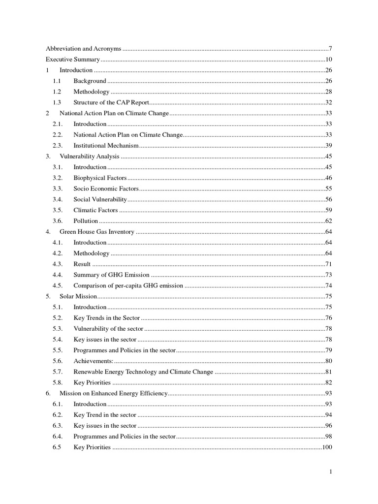 Climate Change Action Plan Overview | PDF | Climate Change | Solar Power