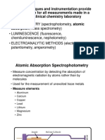 Analytic Techniques and Instrumentation Provide The Foundation For All Measurements Made in A Modern Clinical Chemistry Laboratory