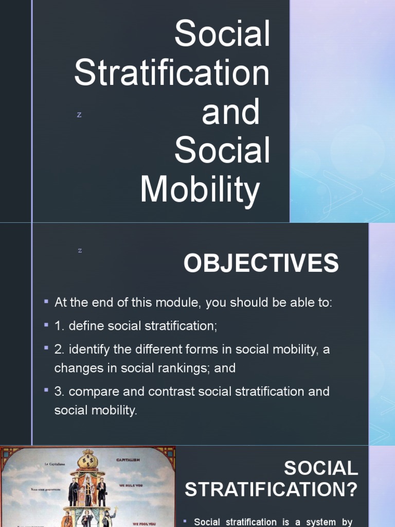 Social Stratification and Mobility Explained | PDF | Social ...
