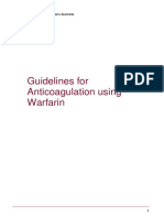 Guidelines For Anticoagulation Using Warfarin