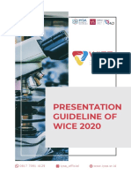 Presentation Guideline of WICE 2020: WWW - Iysa.or - Id Iysa - Official 0817 7091 4129