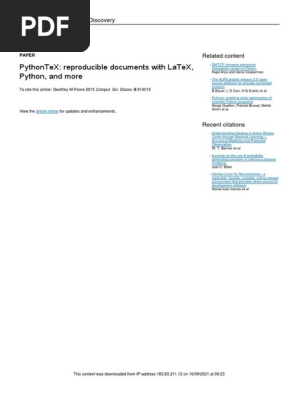 Python Tex