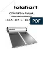 Owner'S Manual: Solar Water Heaters