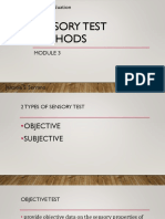 FST 313 Module 3 Sensory Test Methods